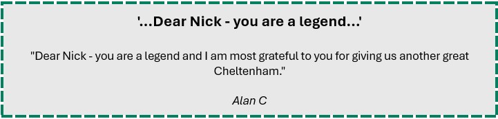 ATC Member - Alan C - Cheltenham Testimonial