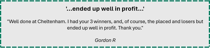 ATC Member - Gordon R - Cheltenham Testimonial