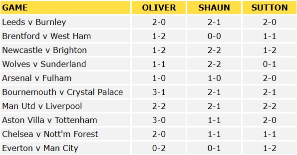 Premier League Predictions